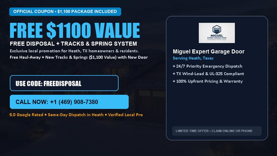 Miguel Expert Garage Door FREE Haul-Away & Heavy-Duty Tracks with New Door